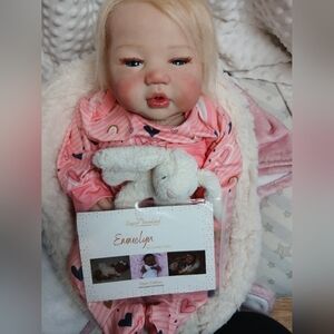 Reborn Authentic Doll Emmelyn Sandy Faber Collectable Therapy Baby Girl